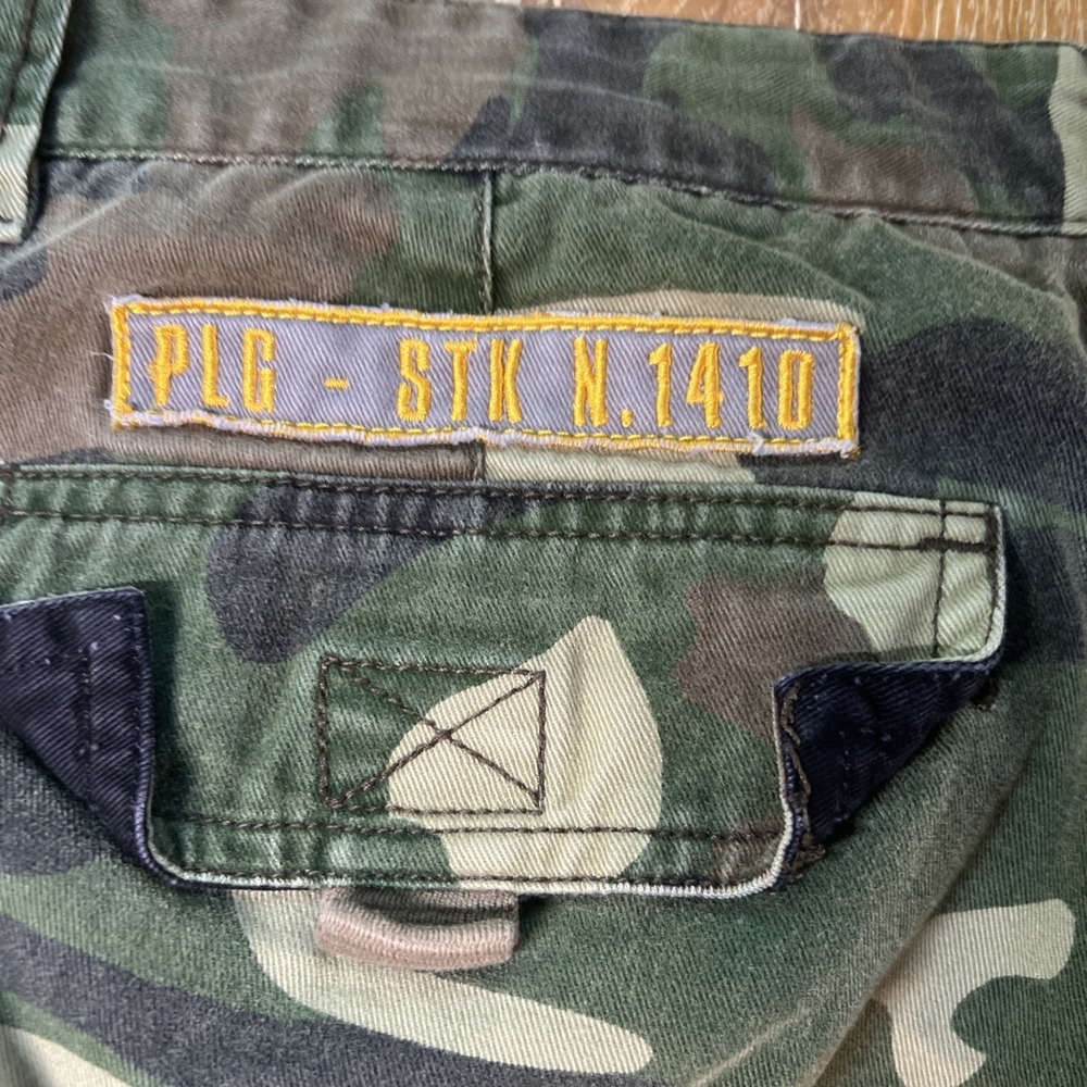 Vintage Plugg Camo‎ Cargo Shorts Mens 38 Y2K Baggy Skater - Picture 7 of 8